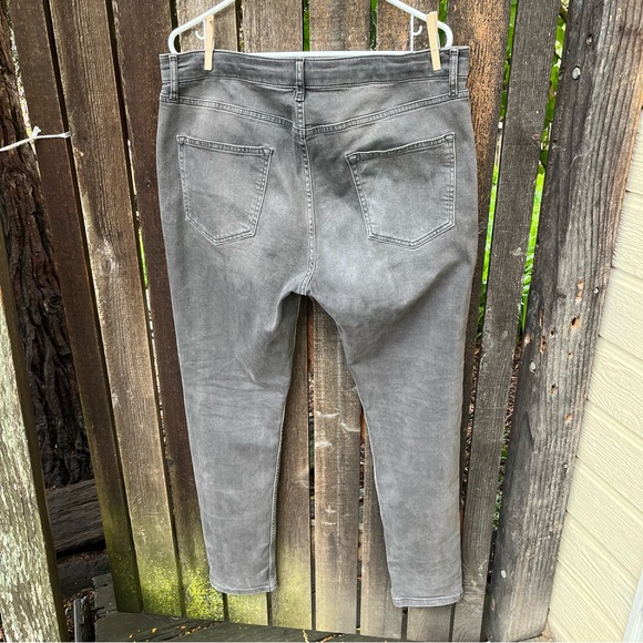 Topman Stretch Tapered Jeans In Washed Black Tint Sz W34 L34 - Picture 5 of 12